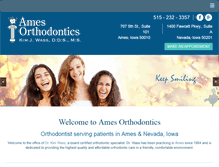 Tablet Screenshot of amesortho.com